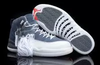 jordan 12 air chaussure hommes nouveau 2019U mode exquis gris blanc